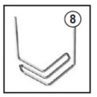 Grampos P/ Soldar Plástico "VV" (0.8mm)
